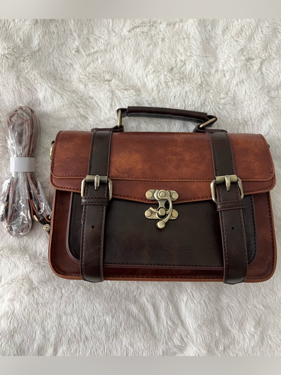 Ecosusi Handbags - ECOSUSI Brown Satchel Purse
